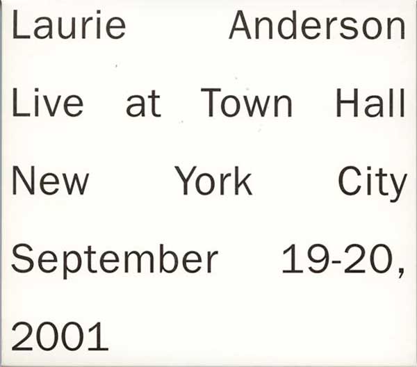 Laurie Anderson CD Cover
