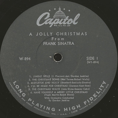 24 Weihnachtsalben Frank Sinatra Vinyl Seite 1